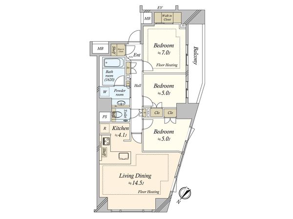 Brillia駒込六義園 間取図(平面図) Brillia駒込六義園 間取図(平面図)