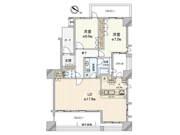 グランフラッツ文京・千石 間取図(平面図) 間取図(平面図)