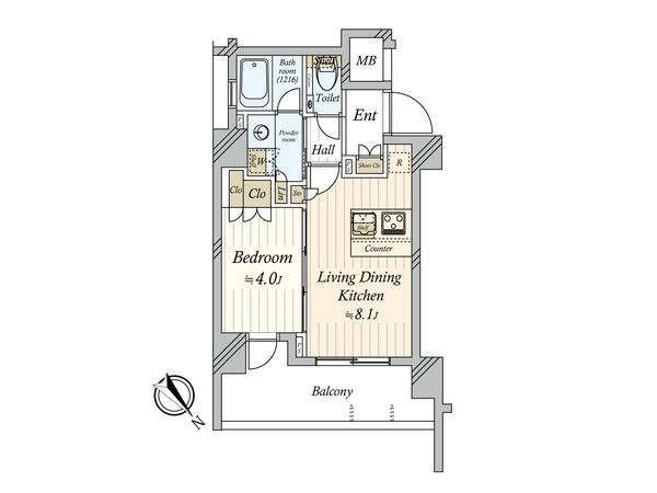 ウィルレーナ西ケ原 間取図(平面図) 間取図(平面図)