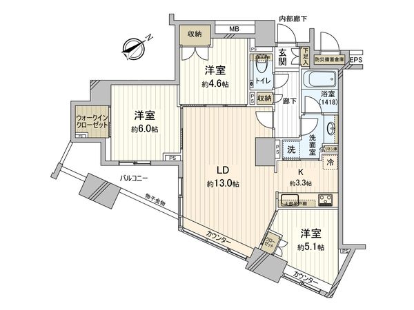 クレヴィア巣鴨 間取図(平面図) クレヴィア巣鴨 間取図(平面図)