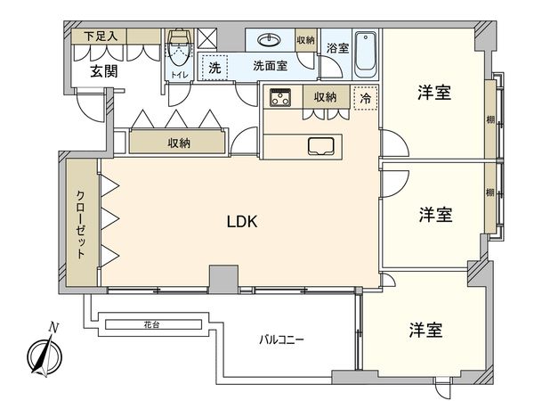 ロイヤル白山 間取図(平面図) ロイヤル白山 間取図(平面図)