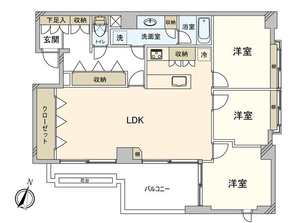 ロイヤル白山 間取図(平面図)