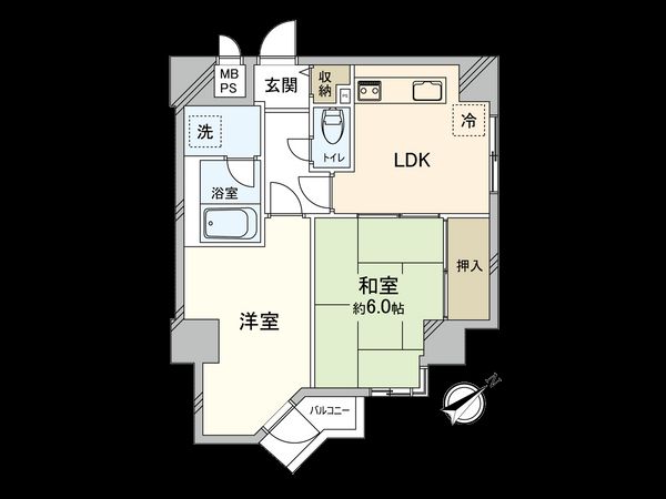 ハイネス第2巣鴨 間取図(平面図)