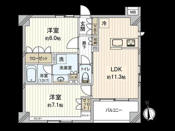 デュオステージ巣鴨 間取図(平面図) デュオステージ巣鴨 間取図(平面図)
