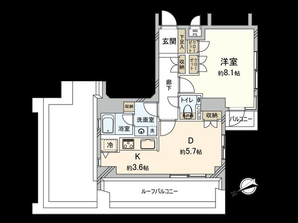 藤和シティコープ田端 間取図(平面図) 間取図(平面図)