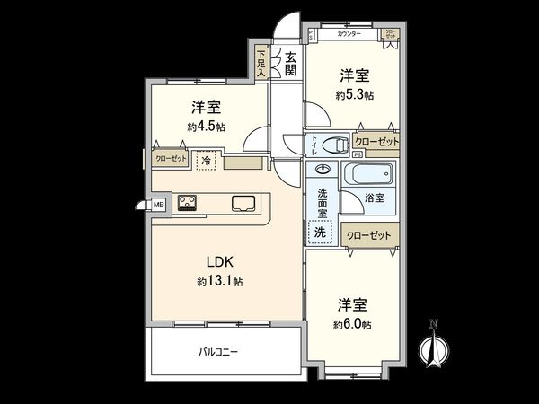 グランシャトレ駒込 間取図(平面図) 間取図(平面図)