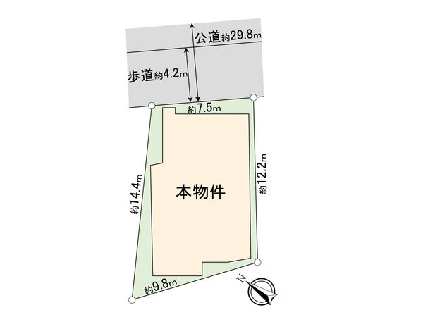 板橋区志村2丁目 借地 区画図