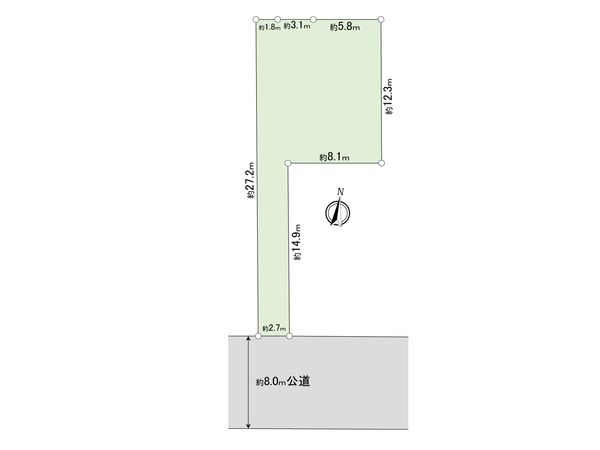 戸田市川岸2丁目 土地 区画図 戸田市川岸2丁目 土地 区画図