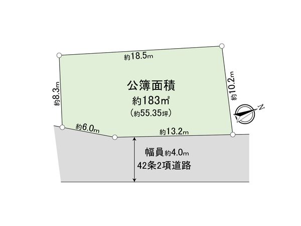 板橋区中台2丁目 土地 区画図 板橋区中台2丁目 土地 区画図