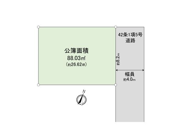 板橋区徳丸4丁目 土地 区画図