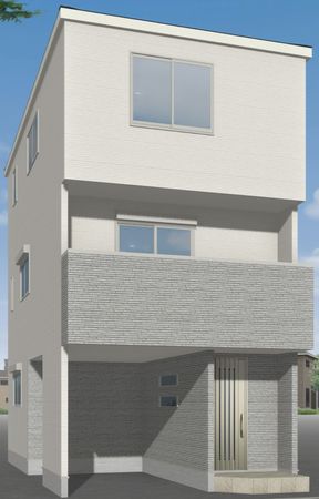 板橋区東坂下1丁目 新築戸建 外観パース図