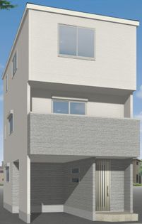 板橋区東坂下1丁目 新築戸建 外観パース図