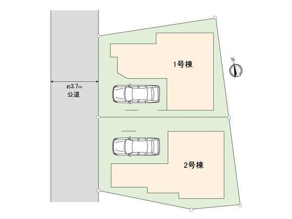 蓮沼町新築戸建1号棟 間取図(平面図)
