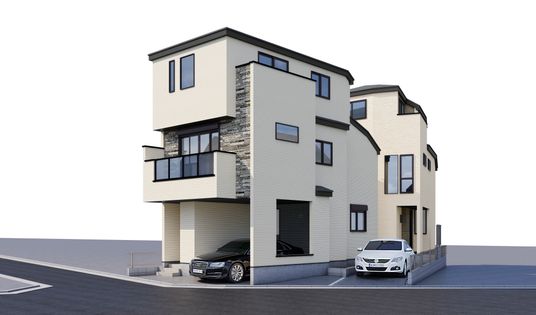 板橋区相生町 1号棟 外観パース図