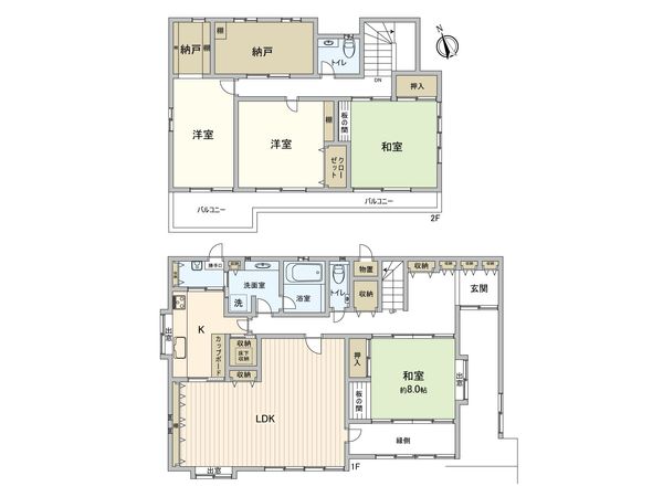 板橋区志村1丁目 戸建 間取図(平面図)
