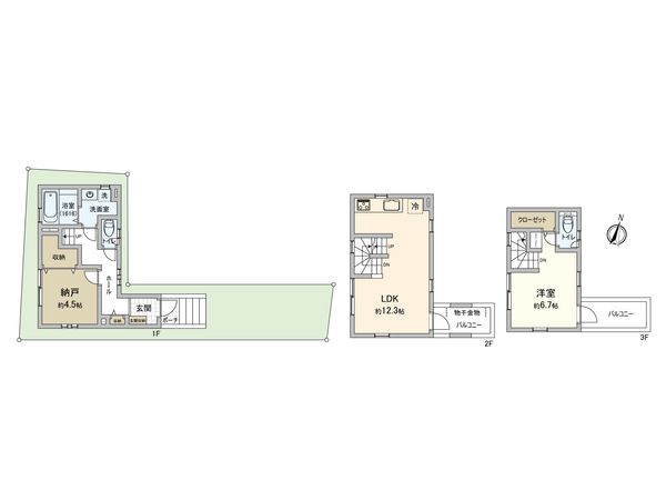 板橋区清水町 戸建 間取図(平面図) 板橋区清水町 戸建 間取図(平面図)
