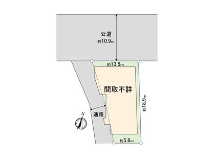 板橋区坂下3丁目 戸建 間取図(平面図)