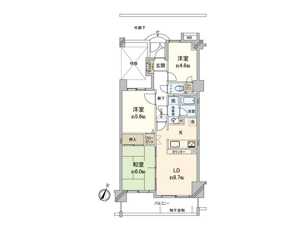 グランヴェルジェ西台 間取図(平面図)