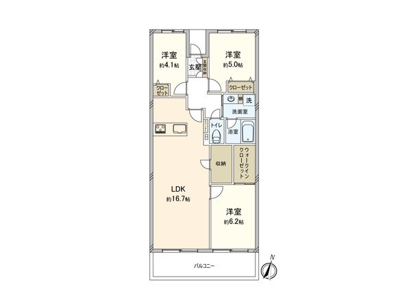 サンシティ C棟 間取図(平面図) サンシティ C棟 間取図(平面図)