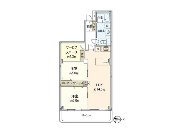 サンシティ J棟 間取図(平面図) サンシティ J棟 間取図(平面図)