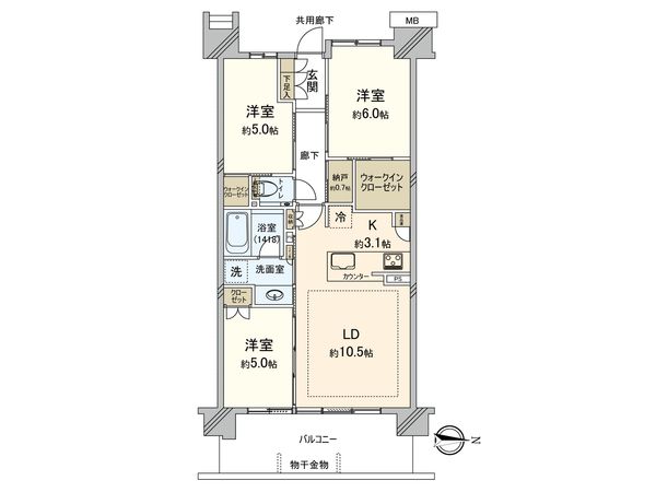 シティハウス志村坂上 間取図(平面図)