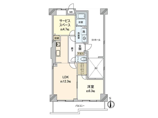 コスモ西台アーバンフォルム 間取図(平面図) コスモ西台アーバンフォルム 間取図(平面図)