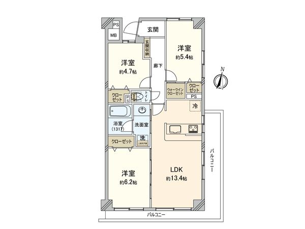 メゾン小豆沢公園 間取図(平面図) 間取図(平面図)