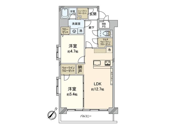 ライオンズプラザ本蓮沼 間取図(平面図) 間取図(平面図)