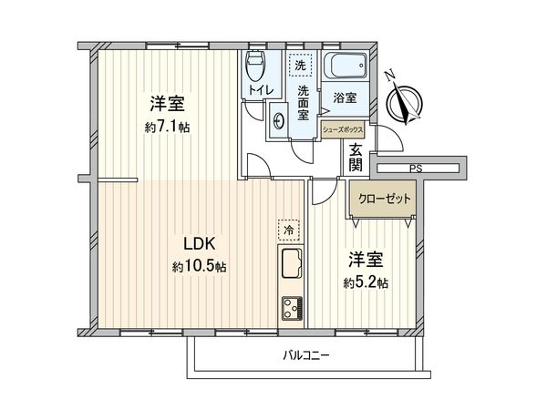 高島平団地3-11-9号棟 間取図(平面図) 間取図(平面図)