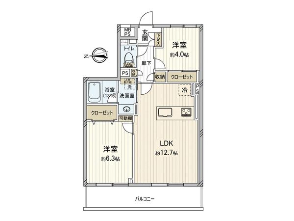朝日プラザ志村坂上 間取図(平面図) 朝日プラザ志村坂上 間取図(平面図)