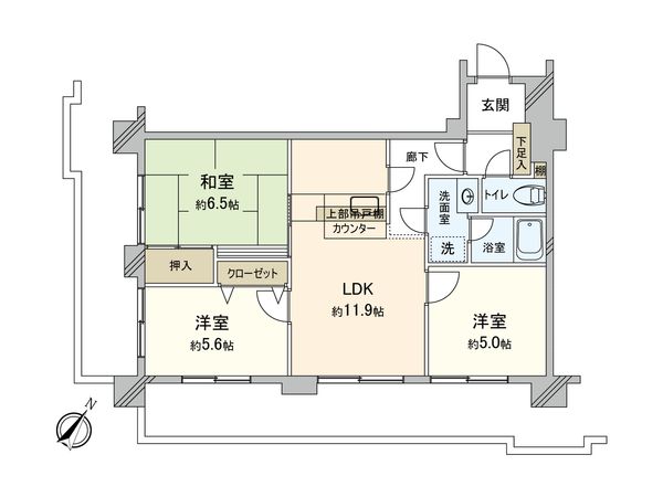 パシフィック小豆沢 間取図(平面図)