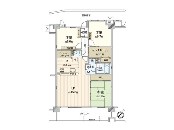 ザ・ウインベル本蓮沼 間取図(平面図)