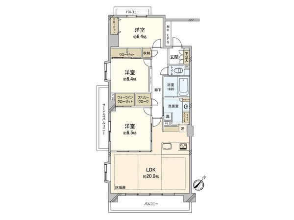 メゾンヴェール柏木 間取図(平面図)