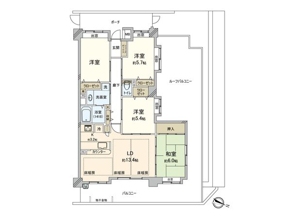 レーベンハイム志村プレノルガール 間取図(平面図) レーベンハイム志村プレノルガール 間取図(平面図)