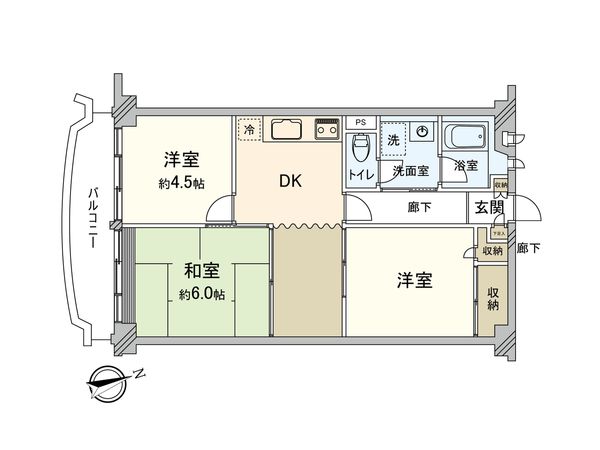 ハイラーク高島平 間取図(平面図)