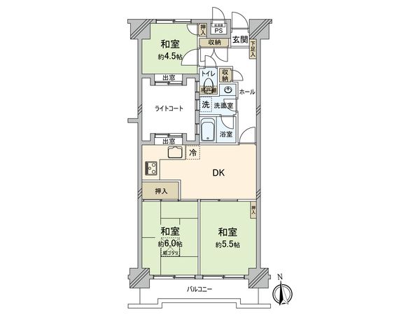 キャニオンマンション西台 間取図(平面図)
