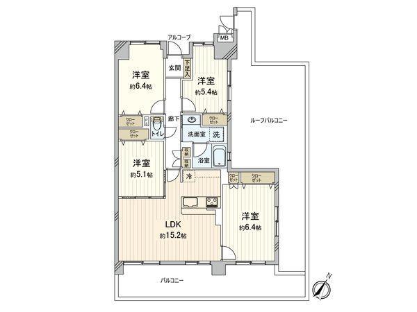 パークハイツ小豆沢 間取図(平面図)