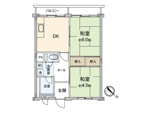 カステル蓮沼 間取図(平面図)