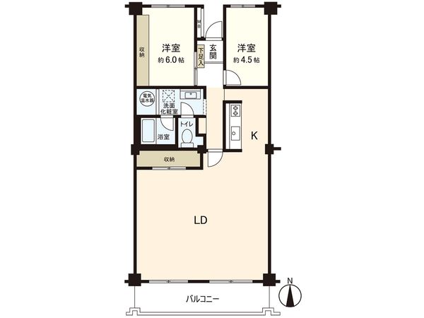 サンシティ B棟 間取図(平面図)
