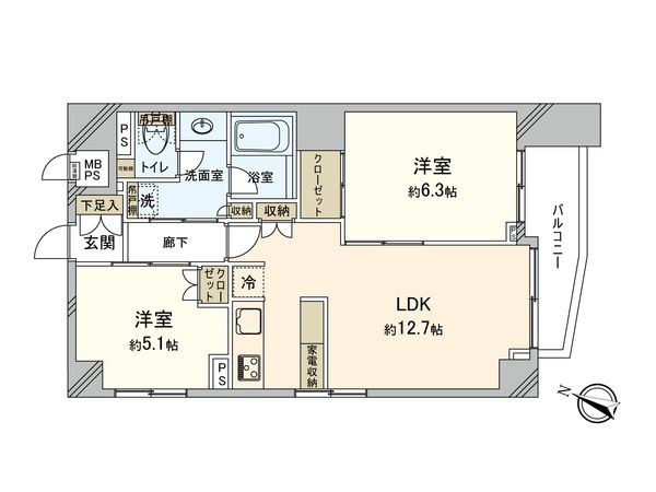 シャロン志村坂上 間取図(平面図)