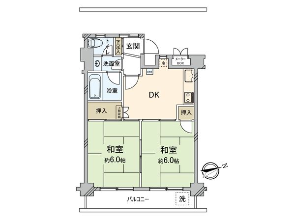 キャニオンマンション第2高島平 間取図(平面図) キャニオンマンション第2高島平 間取図(平面図)