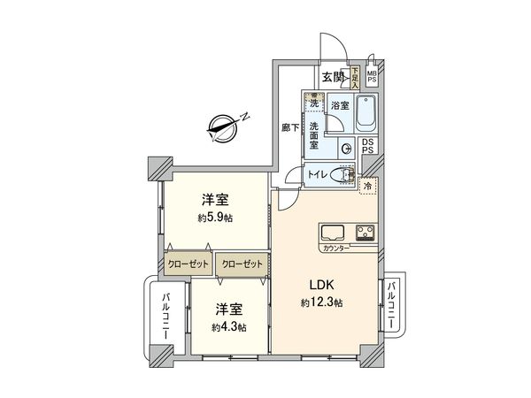 田園キャッスル志村 間取図(平面図) 田園キャッスル志村 間取図(平面図)