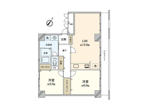 本蓮沼パークハイツ 間取図(平面図) 本蓮沼パークハイツ 間取図(平面図)