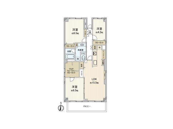サンシティ I棟 間取図(平面図) サンシティ I棟 間取図(平面図)