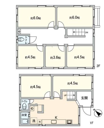 ヒルハウス 間取図(平面図) ヒルハウス 間取図(平面図)