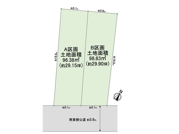 小石川5丁目土地 区画図