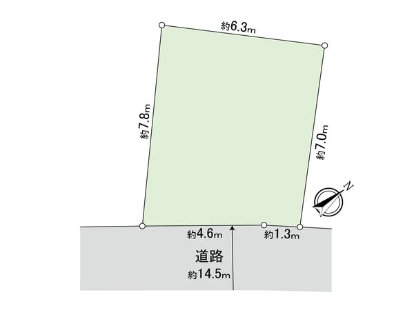 小石川4丁目 土地 区画図 小石川4丁目 土地 区画図