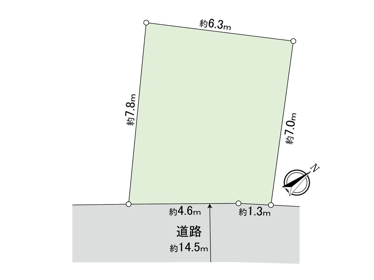 小石川4丁目 土地 区画図 区画図