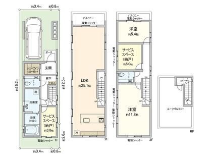 小石川5丁目 建物プラン例 (間取り図)