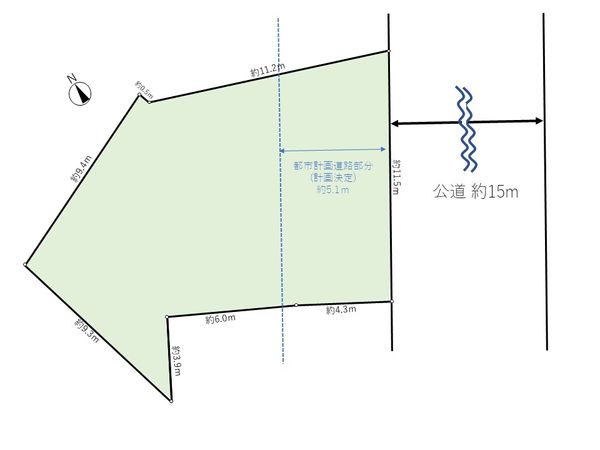 文京区本駒込3丁目 土地 区画図